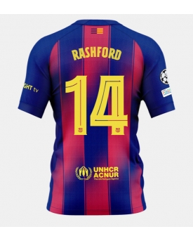 Billige Fotballdrakt Barcelona Marcus Rashford #14 Replika Hjemmedrakt 2025-26 Kortermet Billige Fotballdrakt Barcelona Marcus Rashford #14 Replika Hjemmedrakt 2025-26 Kortermet